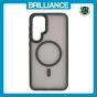 Brilliance LUX Samsung S25 Plus Silicone-Feel Magnetic Hybrid TPU + PC Phone Case Black