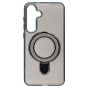 Brilliance LUX Samsung S25 Plus Glitter Sparkle Magnetic Clear TPU + Acrylic with Kickstand Phone Case Black