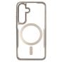 Brilliance LUX Samsung S25 Plus Chrome-Plated Magnetic Clear TPU + Acrylic Phone Case Gray Titanium