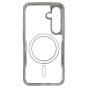 Brilliance LUX Samsung S25 Plus Chrome-Plated Magnetic Clear TPU + Acrylic Phone Case Silver Titanium