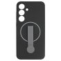 Brilliance LUX Samsung S25 Plus Silicone with BackSide 360° Rotating Wrist Strap Magnetic Phone Case Black