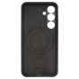 Brilliance LUX Samsung S25 Plus Silicone with BackSide 360° Rotating Wrist Strap Magnetic Phone Case Black