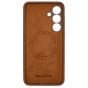 Brilliance LUX Samsung S25 Plus Magnetic Solid Silicone with Open-Area Camera Cutout Phone Case Brown