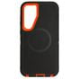 Brilliance HEAVY DUTY Samsung S25 Plus (Pro Series) + Magnetic Case Black + Orange