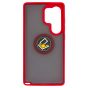 Brilliance LUX Samsung S25 Ultra Hybrid Shell Anti-shock Ring Kickstand TPU Matte Case Red