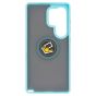Brilliance LUX Samsung S25 Ultra Hybrid Shell Anti-shock Ring Kickstand TPU Matte Case Blue