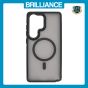 Brilliance LUX Samsung S25 Ultra Silicone-Feel Magnetic Hybrid TPU + PC Phone Case Black