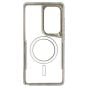 Brilliance LUX Samsung S25 Ultra Chrome-Plated Magnetic Clear TPU + Acrylic Phone Case Silver Titanium