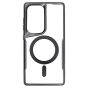 Brilliance LUX Samsung S25 Ultra Chrome-Plated Magnetic Clear TPU + Acrylic Phone Case Black Titanium