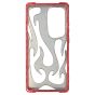 Brilliance LUX Samsung S25 Ultra Flame Design Soft TPU Chrome-Plated Openwork Phone Case Red