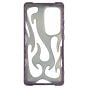 Brilliance LUX Samsung S25 Ultra Flame Design Soft TPU Chrome-Plated Openwork Phone Case Purple