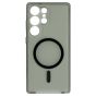 Brilliance LUX Samsung S25 Ultra High-Clarity Transparent Clear PC Magnetic Phone Case Black