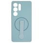 Brilliance LUX Samsung S25 Ultra Silicone with BackSide 360° Rotating Wrist Strap Magnetic Phone Case Sky Blue