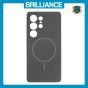 Brilliance LUX Samsung S25 Ultra Magnetic Solid Silicone with Open-Area Camera Cutout Phone Case Black