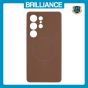 Brilliance LUX Samsung S25 Ultra Magnetic Solid Silicone with Open-Area Camera Cutout Phone Case Brown