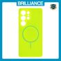 Brilliance LUX Samsung S25 Ultra Magnetic Solid Silicone with Open-Area Camera Cutout Phone Case Green