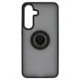 Brilliance LUX Samsung S25 FE Hybrid Shell Anti-shock Ring Kickstand TPU Matte Case Black