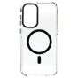 Brilliance LUX Samsung S25 FE Clear Magnetic Hybrid TPU + Acrylic Phone Case Black