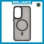 Brilliance LUX Samsung S25 FE Silicone-Feel Magnetic Hybrid TPU + PC Phone Case Black