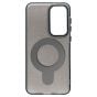 Brilliance LUX Samsung S25 FE Glitter Sparkle Magnetic Clear TPU + Acrylic with Kickstand Phone Case Black