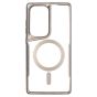 Brilliance LUX Samsung S25 FE Chrome-Plated Magnetic Clear TPU + Acrylic Phone Case Gray Titanium