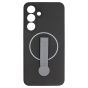 Brilliance LUX Samsung S25 FE Silicone with BackSide 360° Rotating Wrist Strap Magnetic Phone Case Black