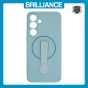 Brilliance LUX Samsung S25 FE Silicone with BackSide 360° Rotating Wrist Strap Magnetic Phone Case Sky Blue