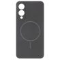 Brilliance LUX Samsung S25 FE Magnetic Solid Silicone with Open-Area Camera Cutout Phone Case Black