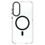 Brilliance LUX Samsung S25 Edge Clear Magnetic Hybrid TPU + Acrylic Phone Case Black
