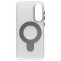 Brilliance LUX Samsung S25 Edge Glitter Sparkle Magnetic Clear TPU + Acrylic with Kickstand Phone Case White