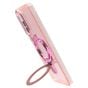 Brilliance LUX Samsung S25 Edge Glitter Sparkle Magnetic Clear TPU + Acrylic with Kickstand Phone Case Pink
