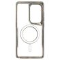 Brilliance LUX Samsung S25 Edge Chrome-Plated Magnetic Clear TPU + Acrylic Phone Case Gray Titanium