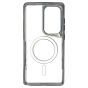 Brilliance LUX Samsung S25 Edge Chrome-Plated Magnetic Clear TPU + Acrylic Phone Case Black Titanium