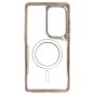 Brilliance LUX Samsung S25 Edge Chrome-Plated Magnetic Clear TPU + Acrylic Phone Case Gold Titanium