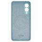 Brilliance LUX Samsung S25 Edge Silicone with BackSide 360° Rotating Wrist Strap Magnetic Phone Case Sky Blue