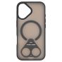Brilliance LUX Samsung S25 Edge Anti-shock Magnetic Matte Clear TPU + Acrylic Kickstand Phone Case Black