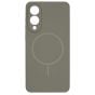 Brilliance LUX Samsung S25 Edge Magnetic Solid Silicone with Open-Area Camera Cutout Phone Case Gray Titanium