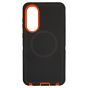 Brilliance HEAVY DUTY Samsung S25 Edge (Pro Series) + Magnetic Case Black + Orange