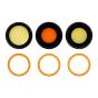 iPhone 17 Pro/ 17 Pro Max Back Camera Lens With Bracket & Bezel (Cosmic Orange)