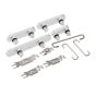 iPhone 17 Pro / 17 Pro Max Hard Buttons (Power / Volume / Switch) (Silver)