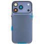 iPhone 17 Pro Back Housing W/ Charging Port Flex & Small Parts Deep Blue (OEM PULL)