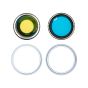 iPhone 17 Back Camera Lens With Bracket & Bezel Mist Blue
