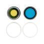 iPhone 17 Back Camera Lens With Bracket & Bezel White