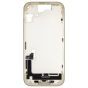 iPhone 15 Mid-Frame Housing W/ Charging Port Flex & Small Parts Yellow (OEM PULL)