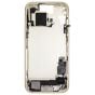 iPhone 15 Mid-Frame Housing W/ Charging Port Flex & Small Parts Yellow (OEM PULL)