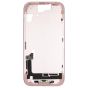 iPhone 15 Mid-Frame Housing W/ Charging Port Flex & Small Parts Pink (OEM PULL)
