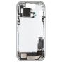 iPhone 15 Mid-Frame Housing W/ Charging Port Flex & Small Parts Blue (OEM PULL)