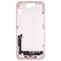 iPhone 15 Plus Mid-Frame Housing W/ Charging Port Flex & Small Parts Pink (OEM PULL)
