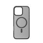 TRUSMI iPhone 12 TPU+PC Magnetic Skin-friendly Matte Phone Case Transparent Black