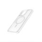 TRUSMI iPhone 12 TPU+PC Magnetic Skin-friendly Matte Phone Case Transparent White